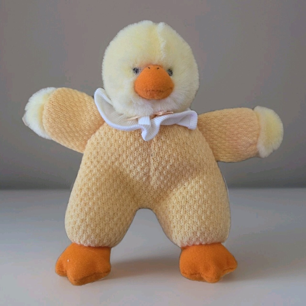 RUSS BERRIE‎ ~ CHICK PJ'S STUFFED ANIMAL PLUSH TOY 8" EASTER